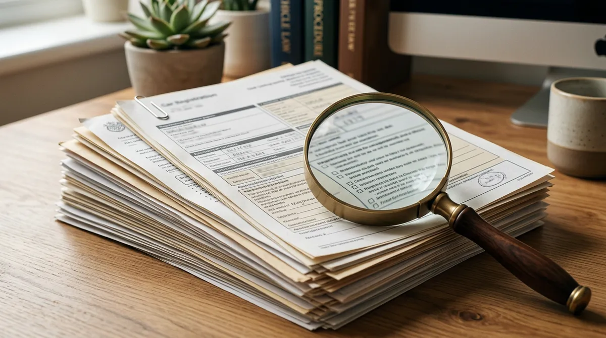 Ilustracja harmonogramu rejestracji pojazdu